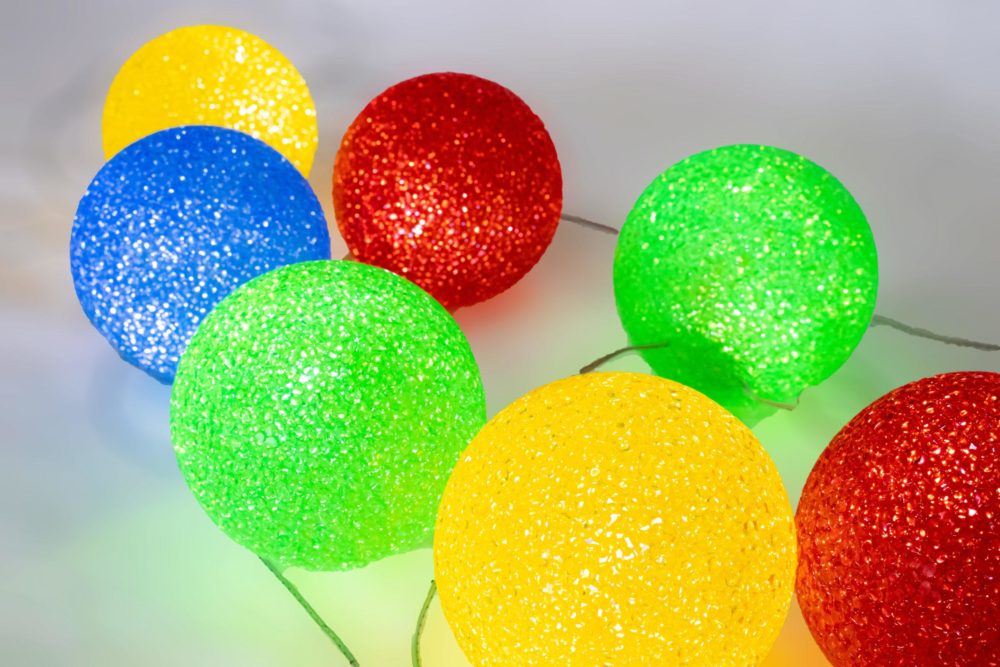 Ice balls 10 meter multi colour