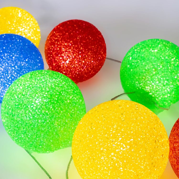 Ice balls 10 meter multi colour